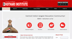 Desktop Screenshot of kothariinstitute.com